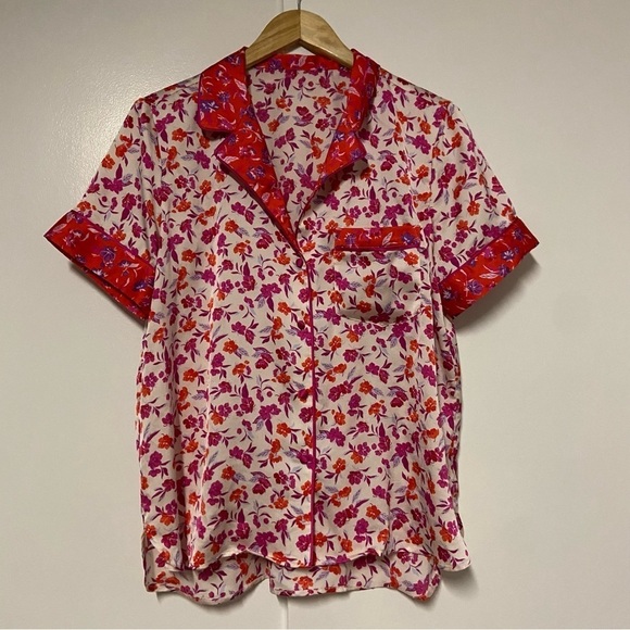 Ann Taylor floral pajama Top Size M - Picture 2 of 7